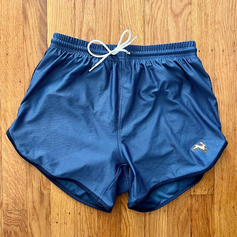 Tracksmith "Van Cortlandt" Running Shorts -- Medium Blue, Size XS
